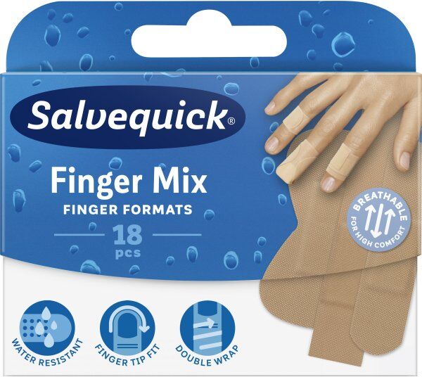 Salvequick Plaster   Finger Mix   18 Plastre