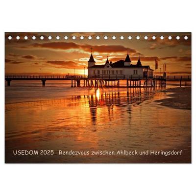 Usedom 2026 Rendezvous zwischen Ahlbeck und Heringsdorf (Tischkalender 2026 DIN A5 quer), CALVENDO Monatskalender