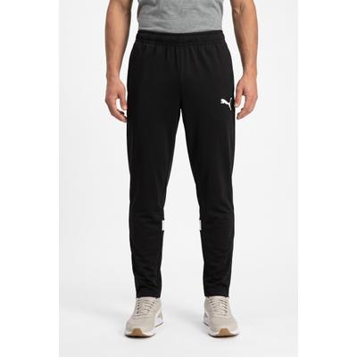 Trainingshose PUMA "INDIVIDUALRISE PANT", Herren, Gr. 3XL, N-Gr, schwarz (puma schwarz, puma weiß), Piqué, Obermaterial: 100% Polyester, slim fit normal, Hosen Trainingshose, atmungsaktives Material, mit DryCELL Technologie, Slim Fit
