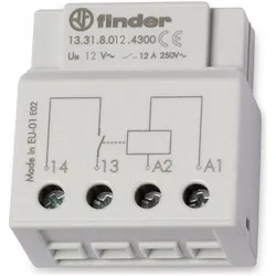 Finder Interposing relay , 12A 1 NO, 12vac, Relais