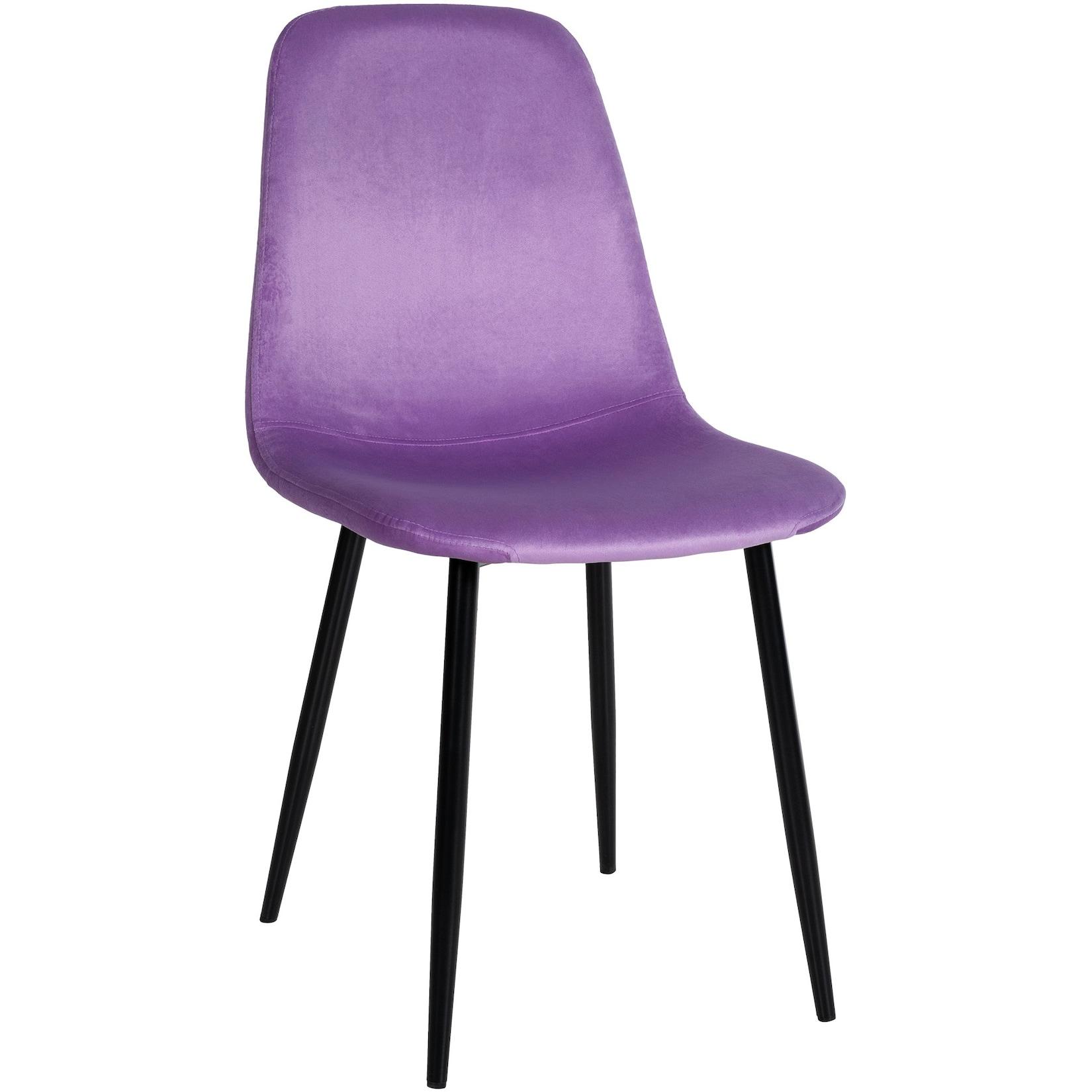 CLP Esszimmerstuhl Napier Samt Farbe: lila, Material: Samt