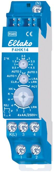 Eltako Relais de commutation chauffage/refroidissement 4 canaux F4HK14 (30014010)