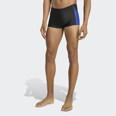 Badehose ADIDAS PERFORMANCE "GRADIENT SWIM BOXERS", Herren, Gr. 8, N-Gr, schwarz, lucid blau, Obermaterial: 78% Polyamid, 22% Elasthan, Badehosen Badehose