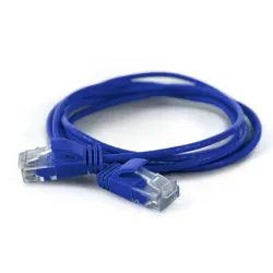 Wantec 7241 Netzwerkkabel Blau 0,25 m Cat6a U/UTP (UTP)