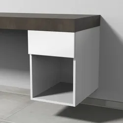 Sanipa Anbau-/Solitärschrank 2morrow (P2351) 510x350x520 Weiß-Glanz, P235178 P235178