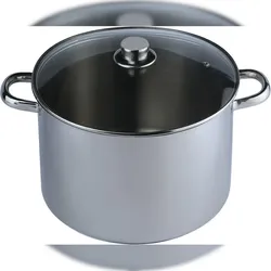 aro Suppentopf mit Deckel, Edelstahl, Ø 30 cm, 18 L, Induktion