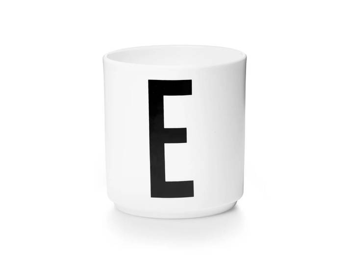 Design Letters - AJ Porzellan Becher E, weiss