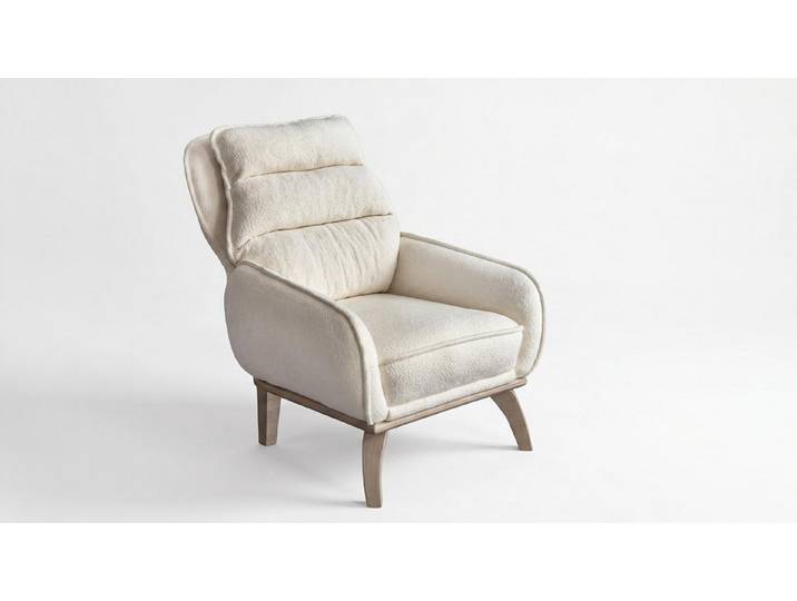 Xlmoebel Loungesessel Sessel Moderner Designermodell Beige Elegante Wohnzimmer Komfort (1-St)
