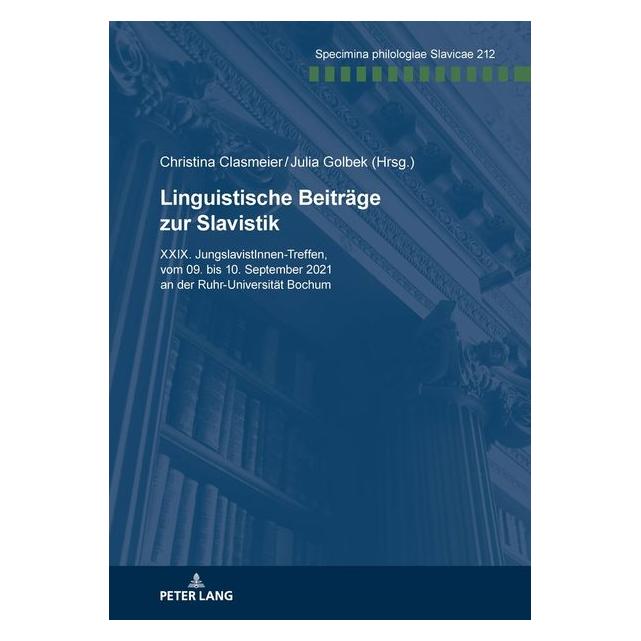 Peter Lang Linguistische Beiträge zur Slavistik. (Deutsch) (56956211)