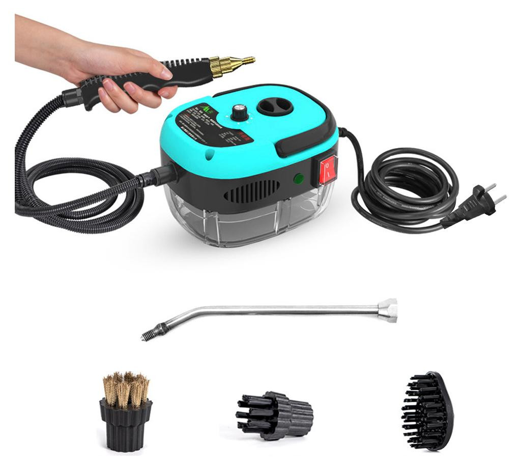 Gistuch 2500W draagbare stoomreiniger met borstelopzetstukken, blauw