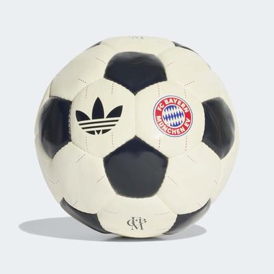 Fußball ADIDAS PERFORMANCE "FC BAYERN MÜNCHEN AWAY CLUB" Gr. 5, schwarz-weiß (weiß, lgh solid grau), Bälle, 5, 0,4 g, FC Bayern München, B:22,3cm H:17,3cm T:22cm