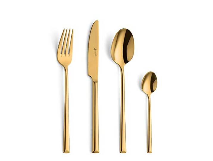 Paul Wirths VIVENDI Besteck-Set 24-tlg., 18/10 Edelstahl, Gold Elegantes 18/10 Edelstahl-Besteckset mit hochwertiger goldener PVD-Veredelung, rostfrei und spülmaschinenfest