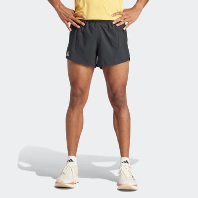 Laufshorts ADIDAS PERFORMANCE "ADIZERO E SHORT", Herren, Gr. XL, N-Gr, schwarz (schwarz, normal, gr.), Obermaterial: 100% Polyester, Hosen, Die Laufshorts ist mit einem integrierten Innenslip ausgestattet.