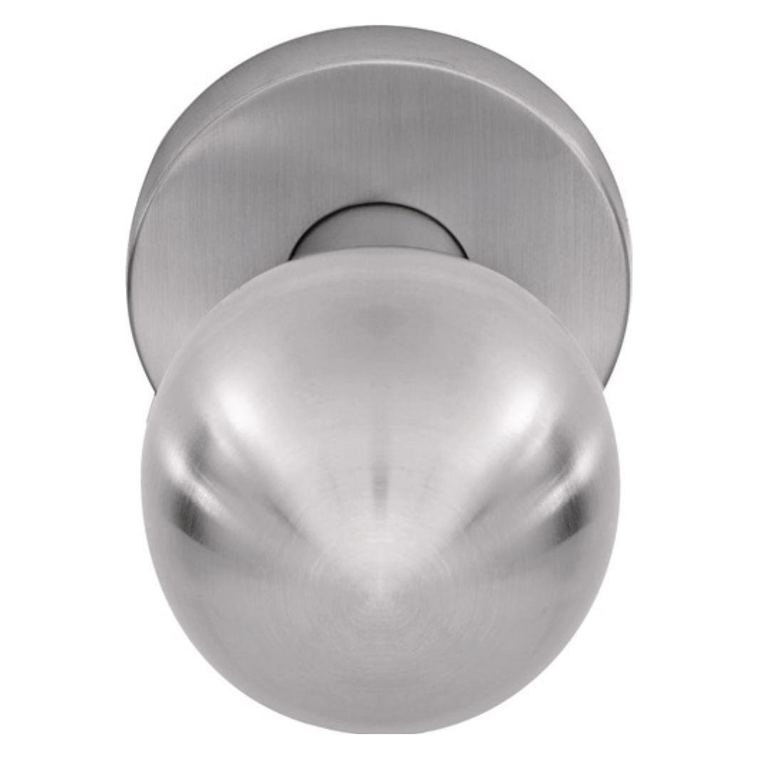 Ogro Türknopf 3548/6500 AL Aluminium F1 gerade (Türknopf) (90055021585)