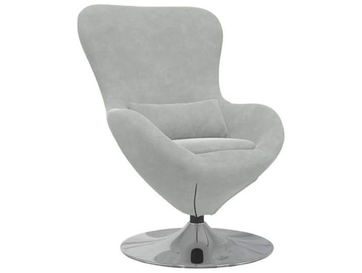 Tmriohed Schwenksessel Hellgrau Samt Loungesessel Drehbar 63x73x90 cm Samt-Relaxstuhl mit 360-Grad-Drehfunktion und Metallgestell. Elegante Sitzgelegenheit fürs Wohnzimmer und Schlafzimmer.