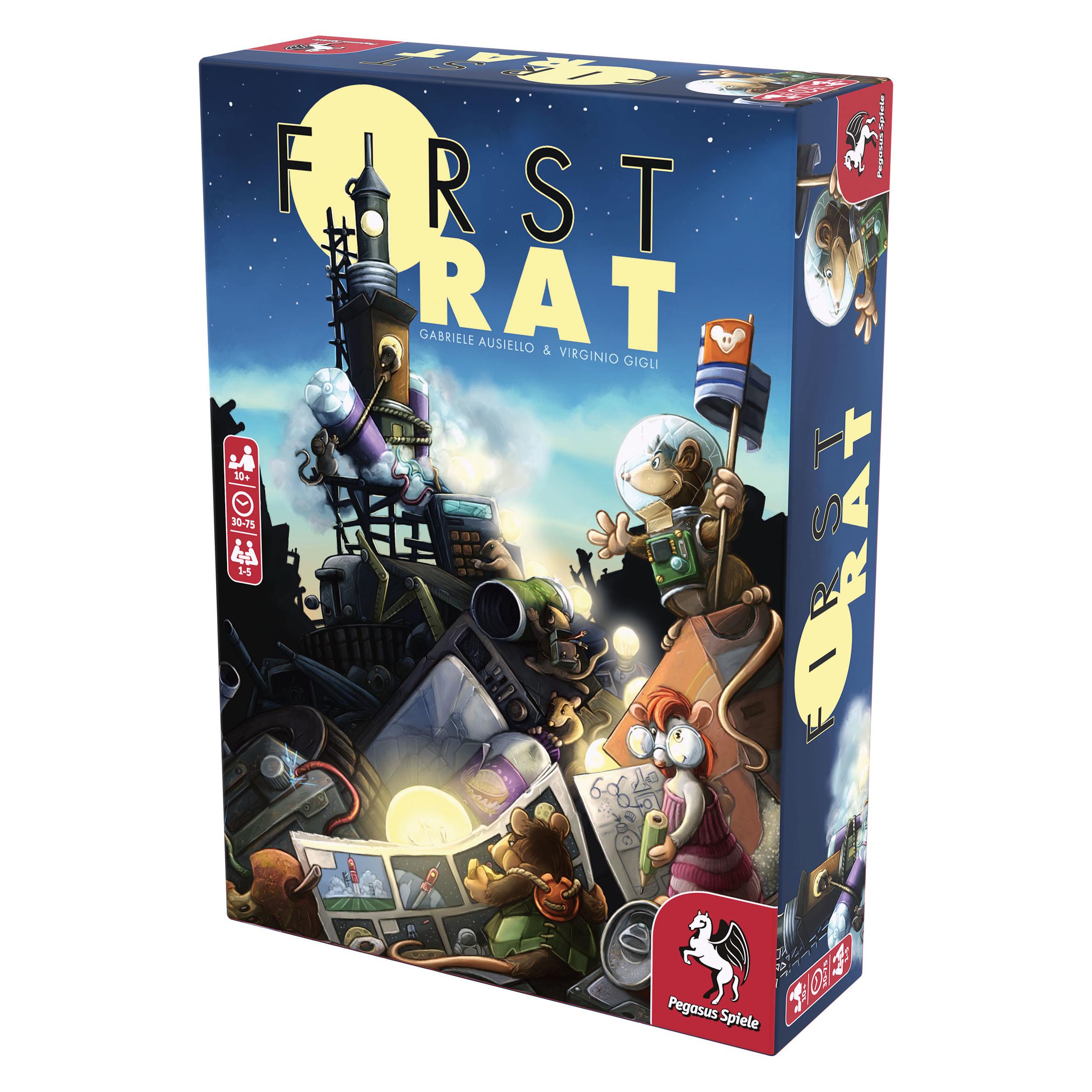 Pegasus 51232G - First Rat - Brettspiel, für 1 bis 5 Spieler ab 10 Jahren (DE/EN-Ausgabe) (Englisch, 1 - 5 Spieler) (51232G)