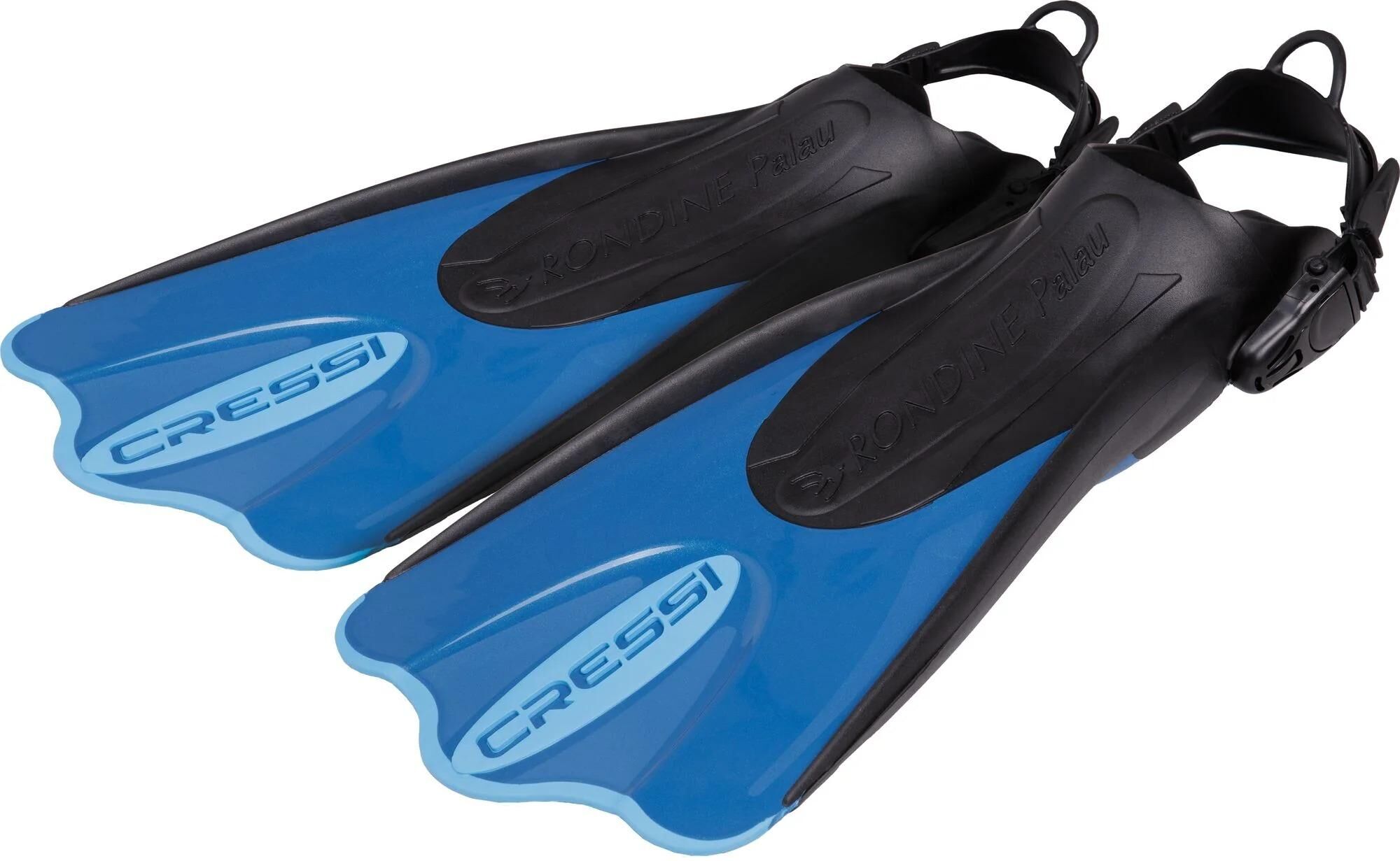 Flosse CRESSI "Palau SAF 38 - 41", blau, Flossen, Kunststoff, Flosse, Kurze verstellbare Reiseflossen für Schwimmen und Schnorcheln blau Einheitsgröße
