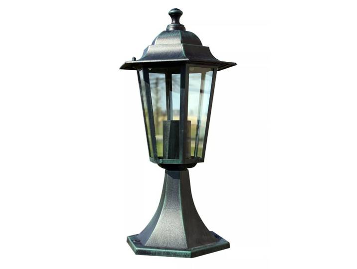 vidaXL Lanterne de jardin vert foncé/noir Aluminium