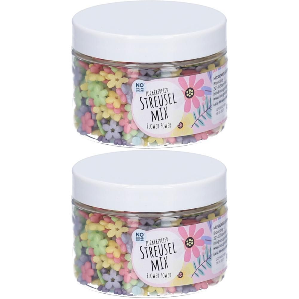 NO Sugar Streuselmix Flower Power, 90g 2x 2x90 g