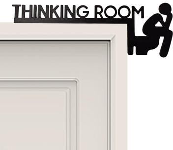Quick Pick Pro Funny Bathroom Sign Wooden Bathroom Door Sign Thinking Room Toilet Door Decor Funny Bathroom Sign Wooden Bathroom Door Sign Thinking Room Toilet Door Decor