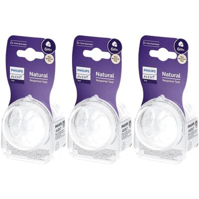 Philips Avent Natural Response Flow Speen 6 Scy966/02 x3 3x2 St Sauger