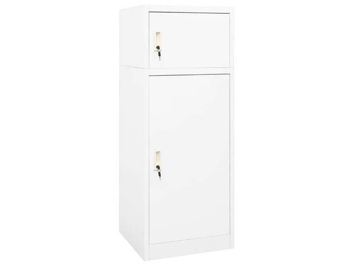 Armoire à selles-Selle Armoire Blanc 53x53x140 cm Acier SHL188846