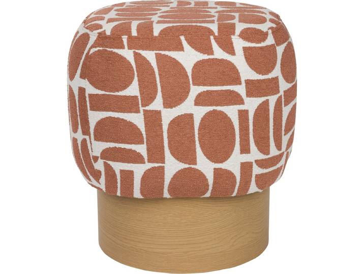 Housecraft Living Cyril Poef/ Krukje Vierkant Terra Rood