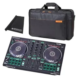 Roland DJ-202 USB-DJ-Controller Mixer mit Tasche, DJ Controller