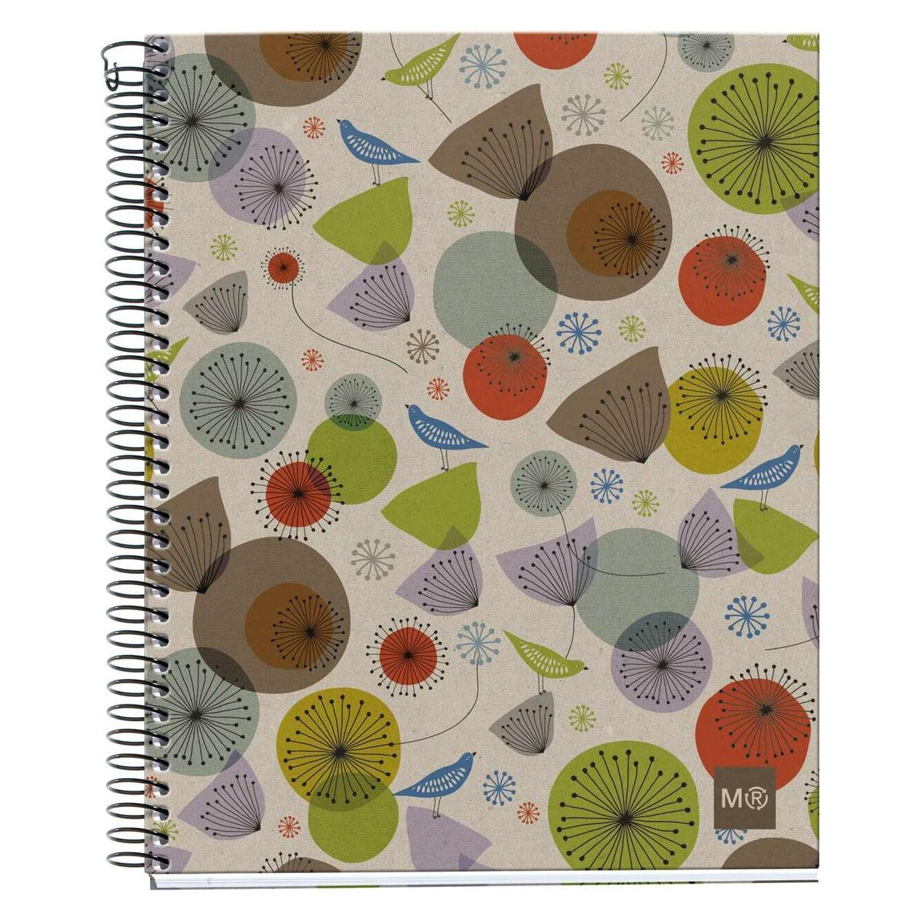 Maul ECO Design NB4 ECOBIRDS Recycle A5 SQU 80g farbig (Speditionsversand) (A5, Harter Einband) (A246399)