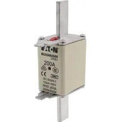 Eaton, Sicherung, 200NHG02B NH-Sicherung mit mechanischer Sicherungsanzeige Sicherungsgrösse = D02 200A 500V 3St (200 A)