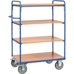 Fetra Etagenwagen 8202, 4 Etagen, 1000 x 700 mm, Tragkraft 600kg