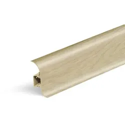 Sockelleiste „rund“ Naturel Eiche Unikat, PVC Länge 250 cm, Kantenhöhe 56 mm, NATNGF0R1