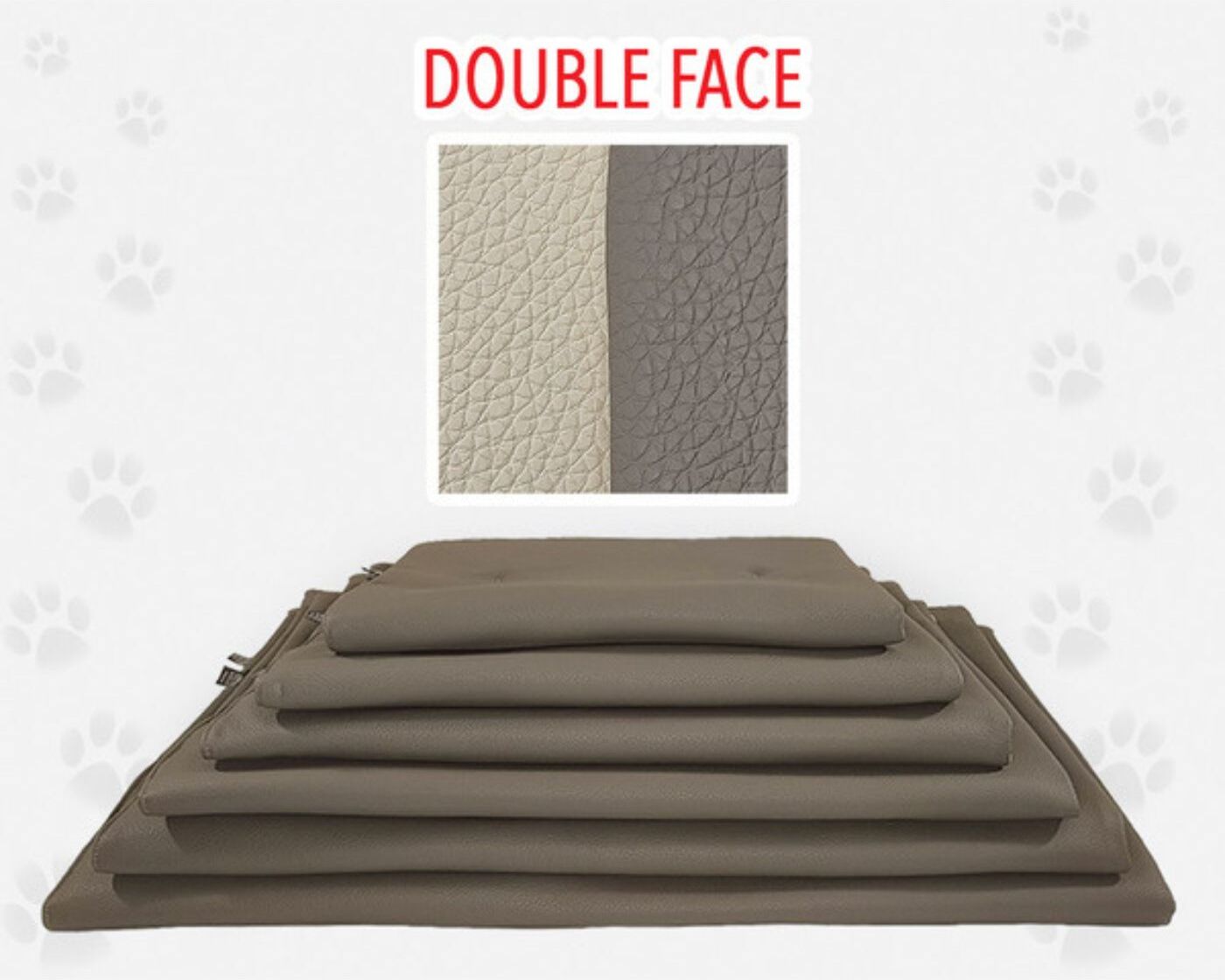 Nasonero® Nasonero Tappetino per Animali h.1 cm Double Beige / Marrone Trento 1 63x38cm