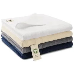 Malfini, Handtücher, Large Unisex Organic Towel (GOTS) (White) (70 x 140 cm)