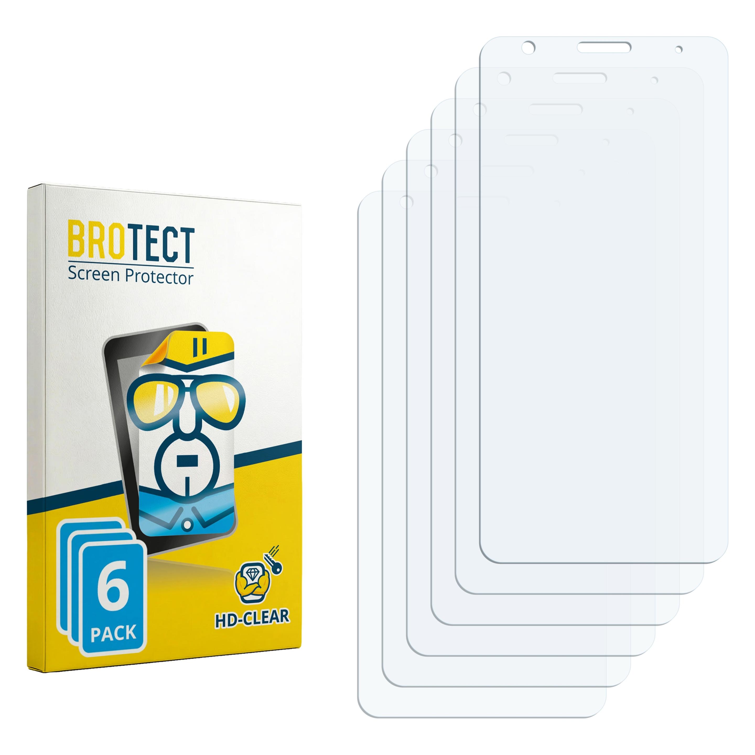 Brotect Schutzfolie für ZTE Blade A3 2020 Displayschutz Displayschutzfolie Folie Klar Transparent (6 Stk., ZTE Blade A3 (2020)) (4265065)