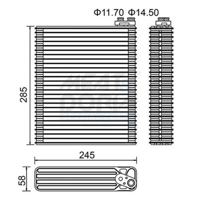 MEAT & DORIA Verdampfer, Klimaanlage 997066 für ALPINA