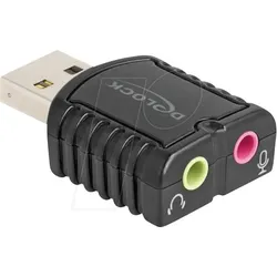 DELOCK 65964 - Externe USB Soundkarte 24 Bit / 96 kHz Plug & Play