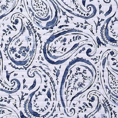 Oceanfront Resort Indienne Paisley Printed Cotton 3-Piece Quilt Set