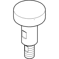 Dornbracht Zugstange für Umstellung 90310913900-08 90310913900 D.26 x 47,3 mm platin