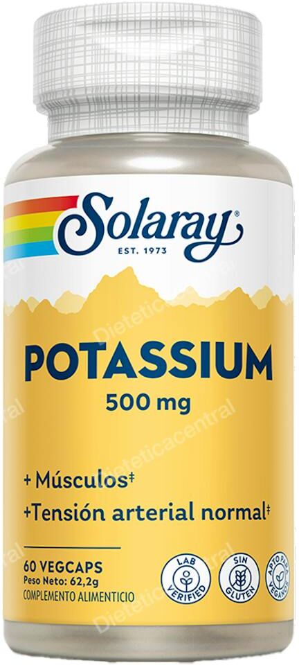 Solaray potassium 500 mg 60 veg caps