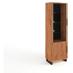 Elfo Vitrine Paula Holz Braun Eiche