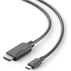 Alogic USB C — HDMI (Typ A) (2 m), Videokabel, Schwarz
