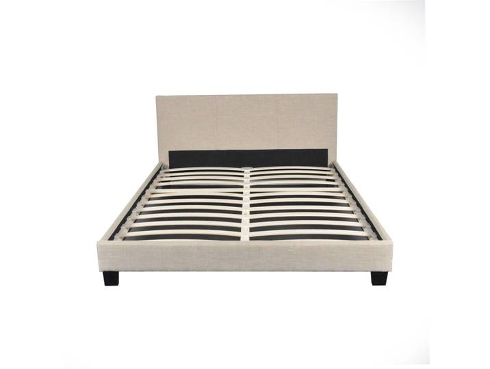 Lit avec sommier, beige, 160x200 cm