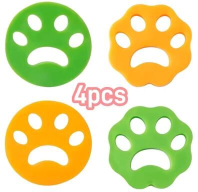 Uplift Treasures Reusable Pet Hair Remover For Laundry Catch Fur, Lint & Hair In Wash Or Dryer 4 Pcs