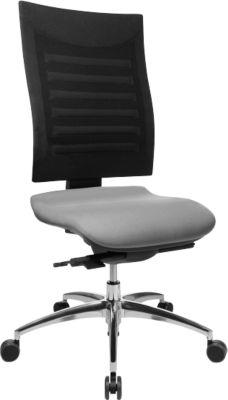 Schäfer Shop Select Bürostuhl SSI Proline S3, ohne Armlehnen, Synchronmechanik, ergonomische Lehne, grau/schwarz