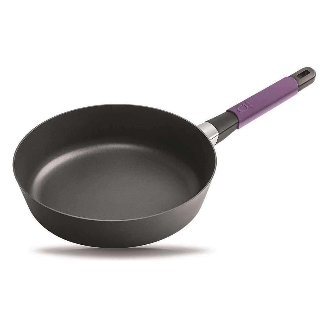 Squality Antihaft Schmorpfanne 28 cm lila (Bräter + Schmortopf, Bratpfanne, Aluminiumguss) (30228V)