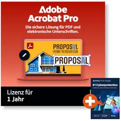 Adobe Acrobat Pro | Download & Key | inkl. Acronis True Image