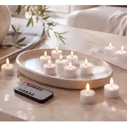 12er-Pack LED-Teelichter mit Fernbedienung