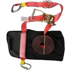 3M PROTECTA PRO-Line - Mobile horizontale Anschlageinrichtung, Länge 10 m, Gurtband, Ratschenfunktion zum Spannen, für 2 Personen zugelassen, Tasche, 2 Twist-Lock Karabiner, 10,0 m