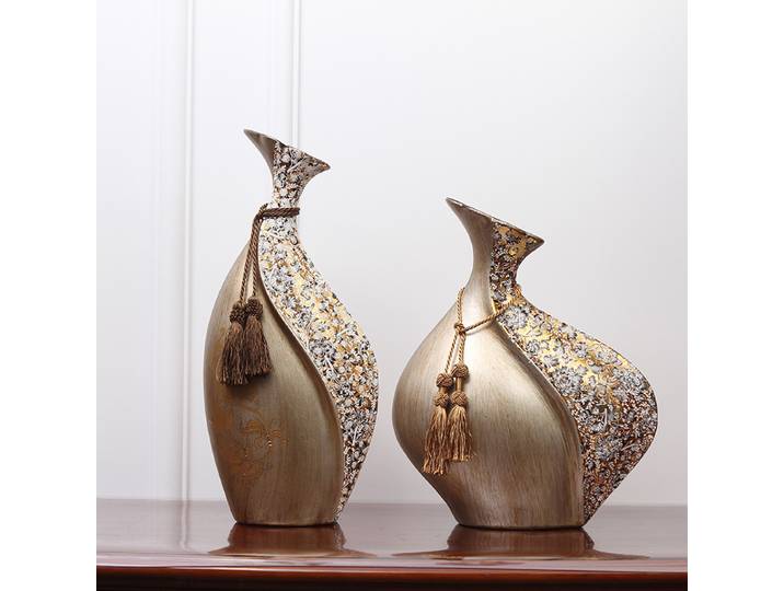 Vase en céramique de style européen créatif, décorations pour la maison, artisanat rétro à petite ouverture, arrangement floral, décoration de mariage